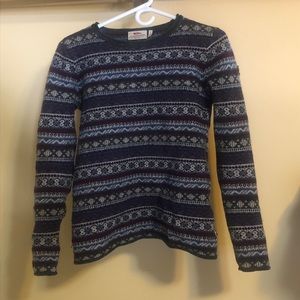 Fjallraven Ovik Folk Knit Sweater. Size large.